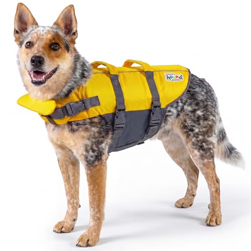 Outward Hound Granby Splash Yellow Dog Life Jacket, Medium