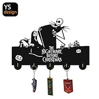 The Nightmare Before Christmas Door Hooks,Coat Hooks,Key Holder,Key Hanger for Wall Decor -Unigue Gift-20LB(Max)