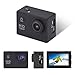 YUNTAB Sport Action Camera Vlog DV, HD 1080P 2.0 inch, 5MP, 120 Degree Wide-Angle, 30m Underwater Waterproof Camcorder(Black)