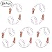 LUOEM 20pcs Bachelorette Party Whistle Plastic Hens Party Supplies Night Novelty Whistle Necklace Party Favors