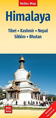 Himalaya nel.map Tibet-Kashmir-Nepal-Bhutan: Tibet - Kashmir - Nepal - Sikkim - Bhutan