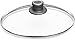 Woll Tempered Glass with Stainless Steel Rim & Vented Knob Round Lid, 11 3/4