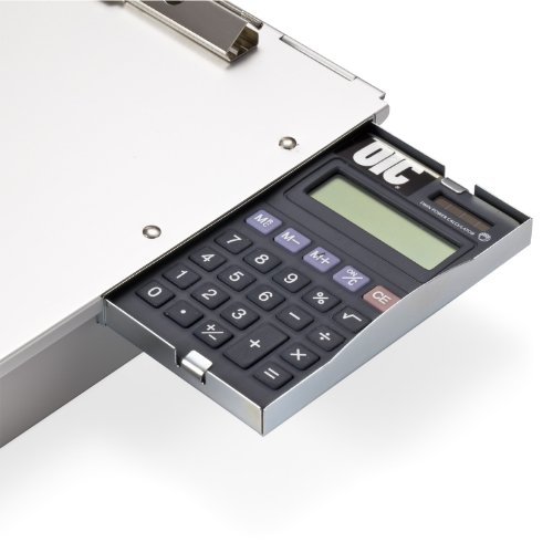 Officemate Aluminum Form Holder, Storage with Calculator, Fits Forms up to 8.5 x 12-Inches (83201)