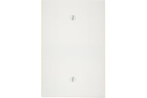 Leviton No Device Blank Wallplate 1-Gang, Oversized, Thermoset, Box Mount, 88114, White