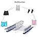 Nature Smile Ultra Thin Space Saving Pants Skirt Hangers, Heavy Duty Metal Clip Hangers Trousers Slacks Jeans Hangers with 2-Adjustable Clips (20)