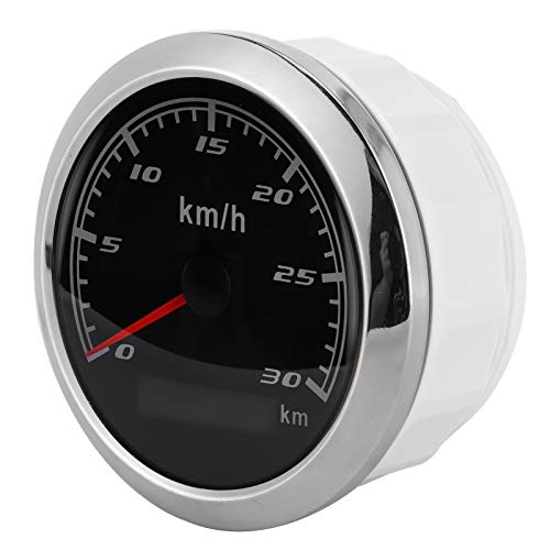KM GPS Snelheidsmeter Kilometerteller Gauge 85mm 30 KM/H IP67 Waterdicht voor Boot Auto Jacht Motorfiets(zwart) - Image 8