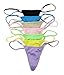 Flirtzy Mini Micro Lycra Y Back G-String Thong with Breakaway Clasps, S/M, 7 Pack