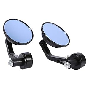 Universele motorfiets achteruitkijkspiegel zijspiegel, 7/8 “Universele ronde motorfiets Motorfiets achteruitkijk handgreep Bar End achteruitkijk zijspiegels Chrome