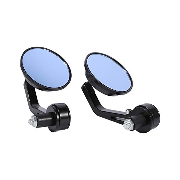 Universele motorfiets achteruitkijkspiegel zijspiegel, 7/8 “Universele ronde motorfiets Motorfiets achteruitkijk handgreep Bar End achteruitkijk zijspiegels Chrome