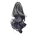 SWACC Short Cute Curly Claw Clip Ponytail Extension Synthetic Clip in Ponytail Hairpiece Jaw Clip Hair Extension (Grey)thumb 1