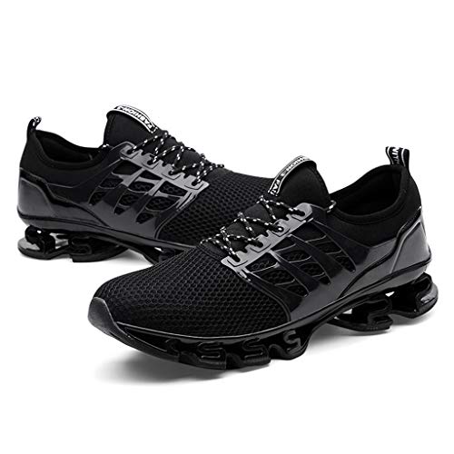 Couple Outdoor Shoes Mesh Breathable Wear Running Shoes Mens and Womens Wild Sneakers Shoes(Black,39)