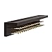 Erik Aleksi Interiors Black Hardwood Tie and Belt Rack (with Top Shelf for Accessories)