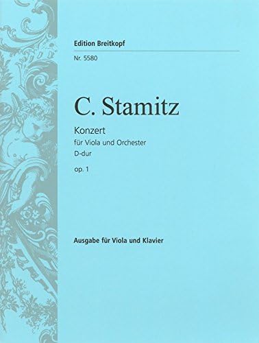 Viola Concerto in D major, op.1 - viola part with piano reduction - (EB 5580)