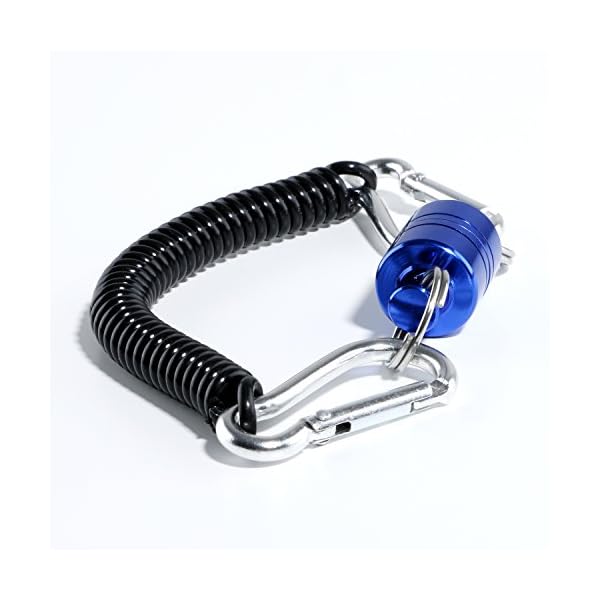 Magnetic-Net-Release-Holder-Keeper-for-Fly-Fish-Fishing-with-Cord-and-Carabiners