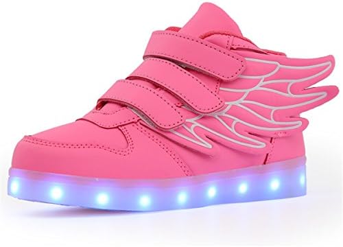 Paragon Unisex Boy Girl LED Shoes Light Up Trainers 7 Colors USB Charging Flashing Sport Shoes Kids LED Sneakers