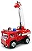 Mini Pumper Fire Truck Rescue Battery Operated Bump and Go Toy Truck w/ Flashing Lights, Sounds