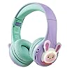 Riwbox-RB-7S-Kids-Headphones-Wireless-LED-Light-Up-Wireless-Foldable-Headphones-Over-Ear-Volume-Limited-Safe-75dB85dB95dB-with-Mic-and-TF-card-Children-Headphones-for-Girls-PurpleGreen Riwbox RB-7S Kids Headphones Wireless, LED Light Up Wireless Foldable Headphones Over Ear Volume Limited Safe 75dB/85dB…