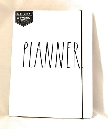 Rae Dunn Planner 2019 Monthly Planner Calendar (17 Months Aug 2018 - Dec 2019)