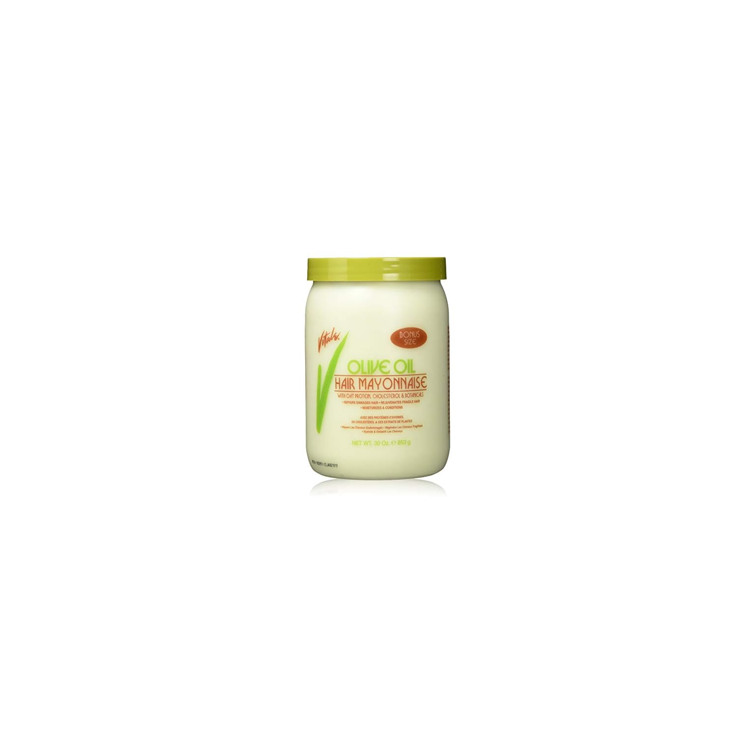 Vitale Olive Oil Hair Mayonnaise 30oz with Oat & Egg Protein and