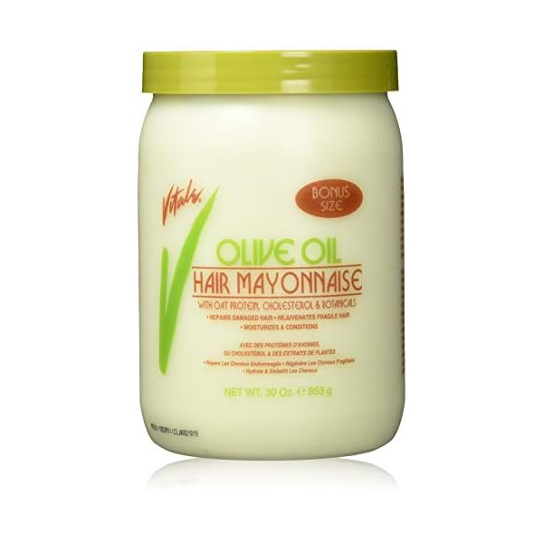 Vitale Olive Oil Hair Mayonnaise 30oz with Oat & Egg Protein and