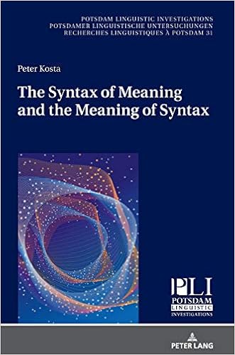 Amazon.com: The Syntax of Meaning and the Meaning of Syntax ...
