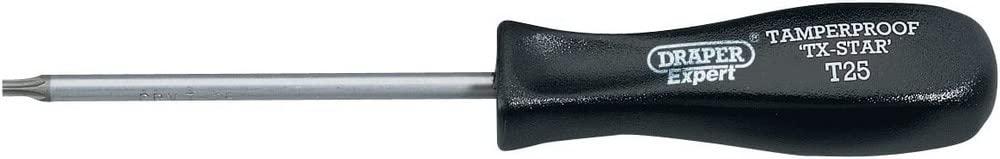Draper 34117 Expert Quality Tx-Star T25T Tamperproof Security Screwdriver, 100mm , Blue