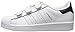 adidas Originals Superstar CF C Shoe (Little Kid),White/White/Black,2 M US Little Kid