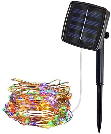 Lyperkin 50 LED Christmas Lovely Delicate Solar Powered Copper Wire Fairy Strings Lights Wedding Party Outdoor Decor Window Waterproof Light for Backdrop Home Bedroom Indoor Decorations(16.3Feet)