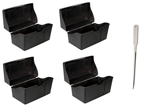 ADVANTUS 5 x 8 Index Card Holder, 300 Card Capacity, Black, Sold As 4 Pack (45003) - Bundle Includes a Letter Opener - Thumbnail 3