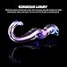 Utimi Butt Plug Glass Anal Plug Prostate Massager Adult Sex Toys for Men or Couples in Unique Curvy Shape