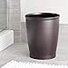 iDesign Small Round Plastic Bathroom Trash Can - Set of 2 - Bronze - Made in USA