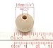 PEPPERLONELY Brand 100PC Natural Color Round Wood Spacer Beads 16mm( 5/8 Inch)