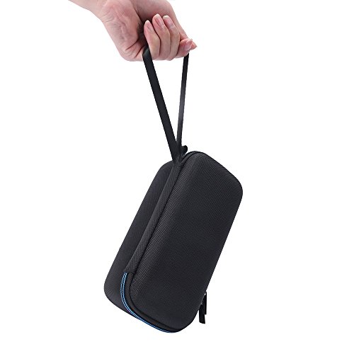 Esimen Hard Travel Case for Nebula Capsule Smart Mini Projector by Anker and Remote Control USB Flash Drive Accessories Carry Bag Protective Storage Box (Black)