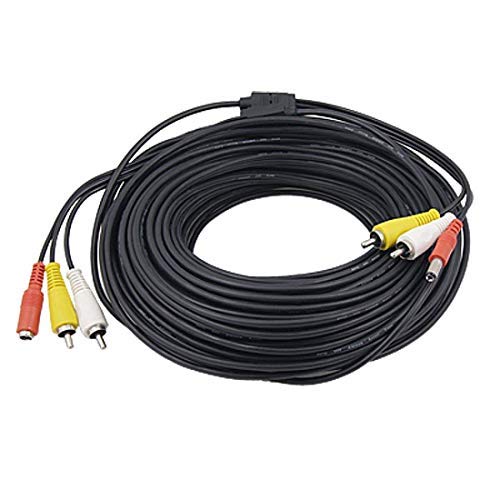 Yohii RCA Male to Male Audio Video Power Cable for CCTV Security Camera 50Ft Long - Thumbnail 2
