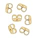 Coolrunner ® 5 Pairs 14K Gold Filled Earring Backs Ear Nuts