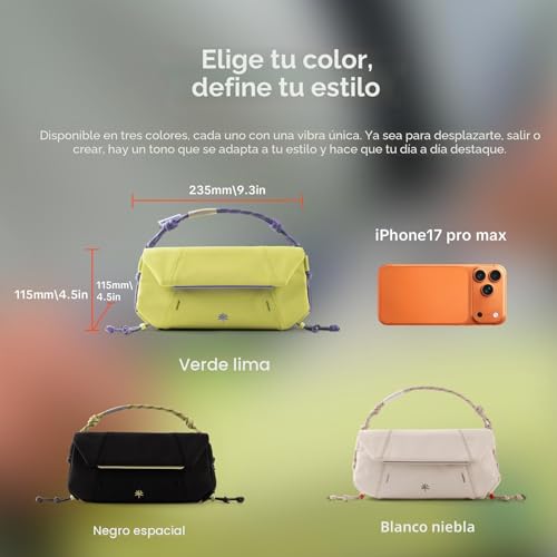 PGYTECH OneGo Pocket Shoulder Bag, Actioncam/Mobile Shoulder Bag | Daily Casual Style, Sandwich Compartments Design, Quick Magnetic Closure, Durable Lightweight Fabric, YKK Zipper, White