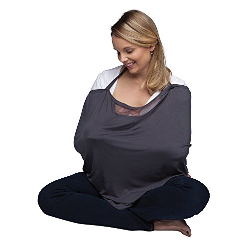 Boppy Infinity Nursing Scarf, Charcoal Gray