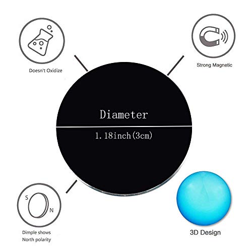 18pcs Refrigerator Magnets,Beautiful Glass Planetary Fridge Magnets,1.18 inches Diameter Round Fridge Stickers,Practical Office Magnets,Calendar Magnet,Whiteboard Magnets,Prefect Decorative