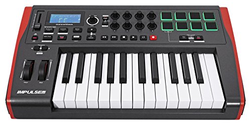 Novation IMPULSE 25 Ableton Live 25-Key MIDI USB Keyboard Controller + Speaker