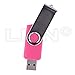 LHN (Bulk 10 Pack) 8GB Swivel USB Flash Drive USB 2.0 Memory Stick (9 Colors)