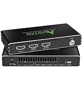 8K@60Hz 4K@120Hz HDMI 2.1 Splitter 1x2,48Gbps,Supports Soundbar,HDCP 2.2,HDCP 2.3 Bypass,Duplicat...