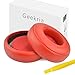 Geekria QuickFit Replacement Ear Pads for Monster Beats Pro Detox Headphones Ear Cushions, Repair Parts (Red)