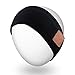 Rotibox Sweatproof Bluetooth Headband Headphone Headset Earphone Audio Music Headband Speakerphone w/Stereo Speaker & Microphone Hands-Free for Gym Exercise Fitness Sports Running - Black