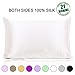 100% Pure Natural Mulberry Silk Pillowcase, 21 Momme 600 Thread Count Hypoallergenic Good For Skin & Hair Soft Breathable Queen Size With Hidden Zipper 1pcs (20×30 inches, Ivory White)