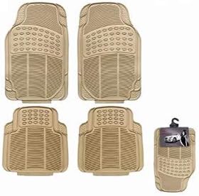 Autofurnish Car Floor Mats (Beige) Set of 4 Compatible with Chevrolet Optra Magnum [2007-2012]
