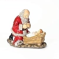 Roman, Inc. Kneeling Santa Christmas Figurine