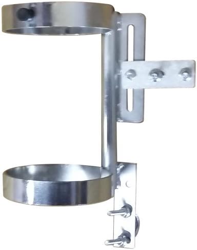 FWF Wheelchair Adjustable Oxygen Cylinder Rack Right Side Mount Holds 1 (D OR E Style) Diameter 4.3" Made in USA