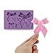 Fondant Bow Mold, Beasea 3pcs Large Bow Silicone Mold Candy Sugar Craft Fondant DIY Gumpaste Cake Decoration Cupcake Decorating Toppers Clay Purple