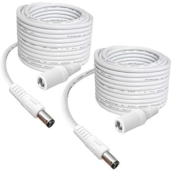 SIOCEN 5.5mm x 2.1mm Extension Cord 13FT,DC 12v Power Supply Adapter for CCTV Security Camera Surveillance Indoor Wireless IP Camera Dvr Standalone LED Strip,Car,12 Volt Male to Female Plug Cable
