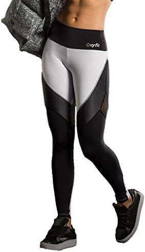 OXYFIT Black &amp; White Honeycomb Yoga Pants